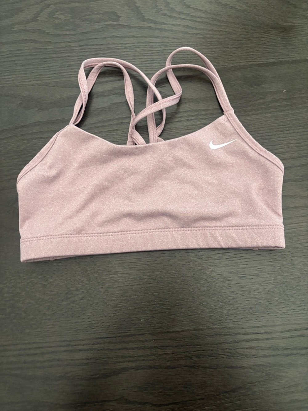 Nike Strappy Light Mauve Sports Bra